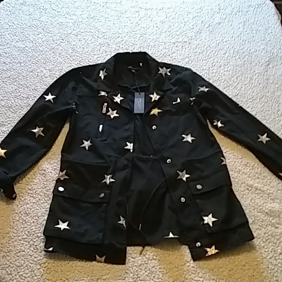 Black jacket with gold stars - Picture 1 of 3